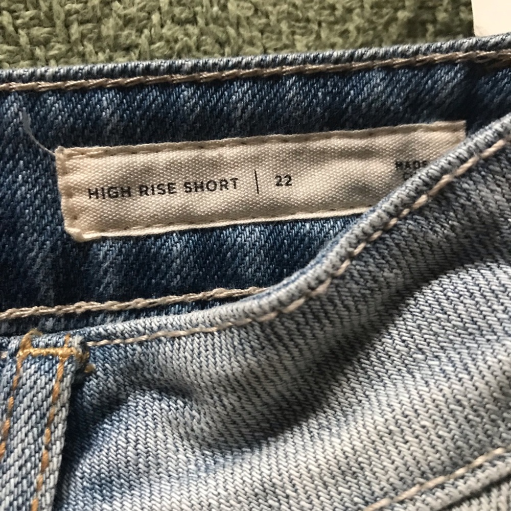 NWT Pacsun High Rise Denim Shorts Size 22 - Picture 4 of 8